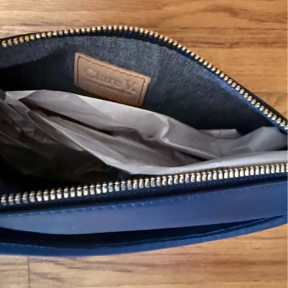 NWT ClareV. Petit Moyen -navy blue - Picture 3 of 4